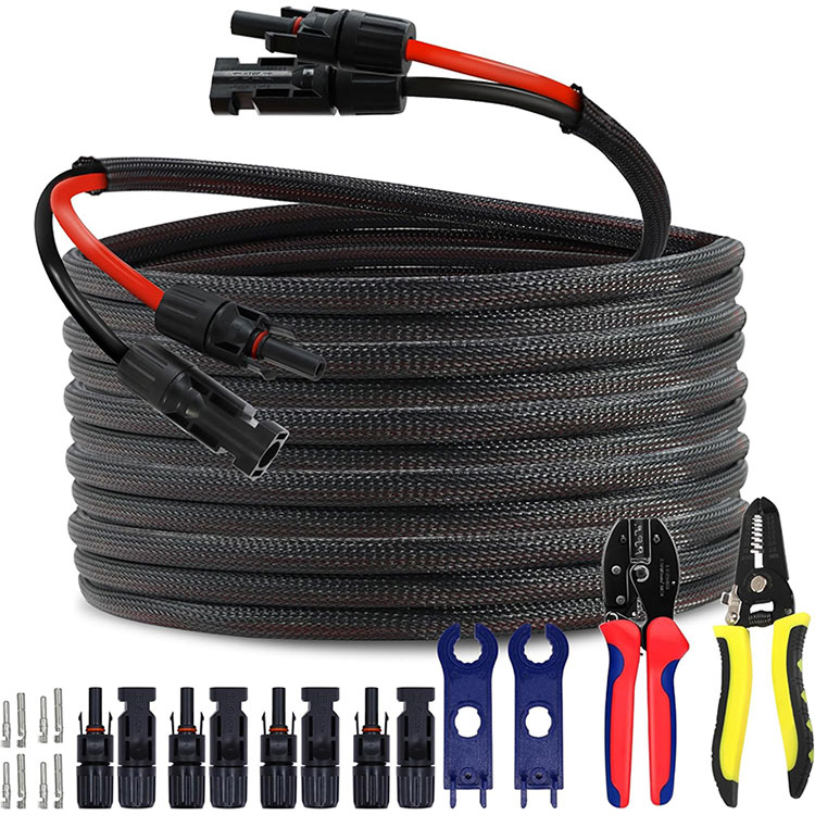 Fio de conexão comercial 50FT da disposição 10AWG do picovolt do telhado