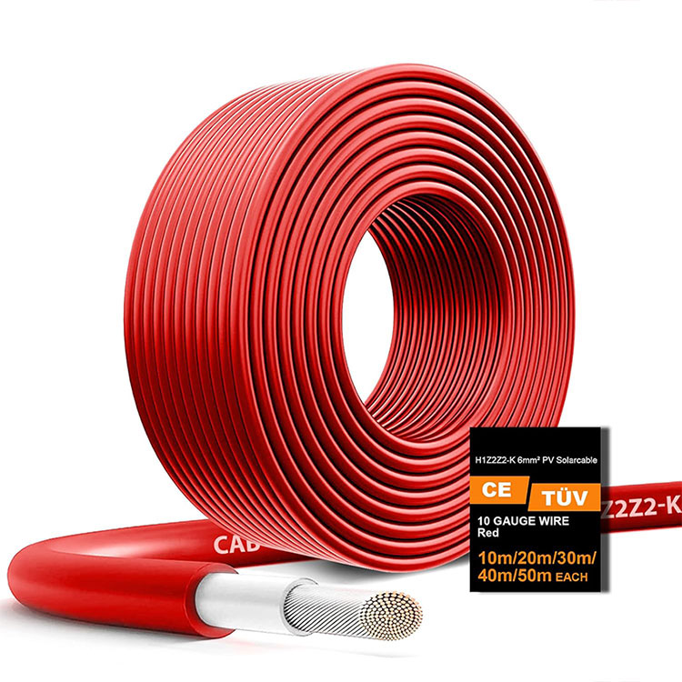 Baixo fio fotovoltaico 65FT da resistência 10AWG do condutor