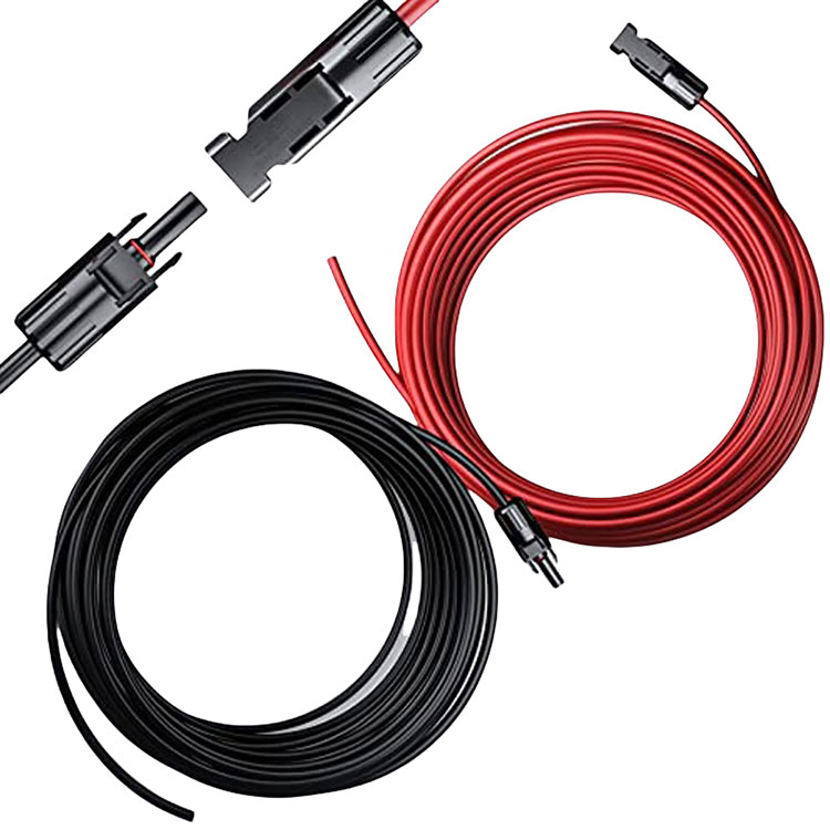 Cabo de extensão solar 12AWG de cobre estanhado sem oxigênio